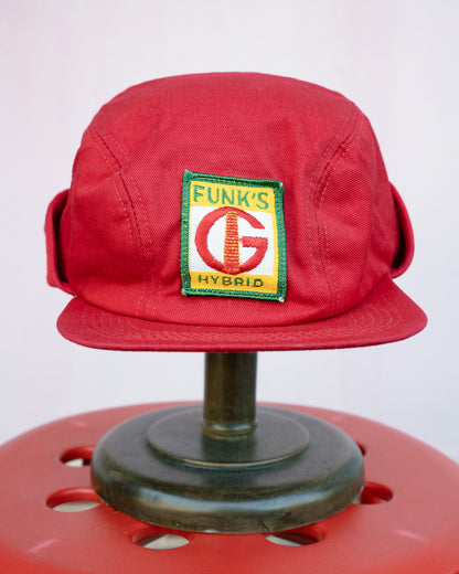 1980s Funk's G Hybrid Seed Corn Earflap Cap