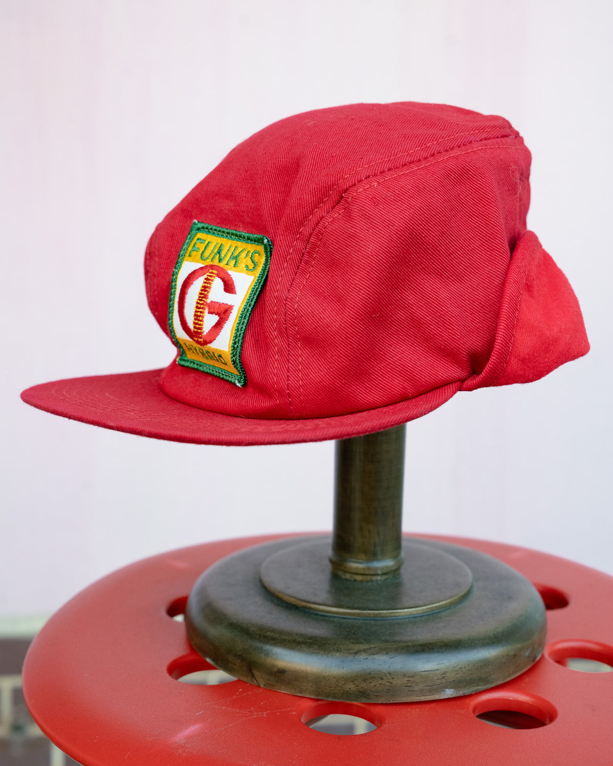 1980s Funk's G Hybrid Seed Corn Earflap Cap