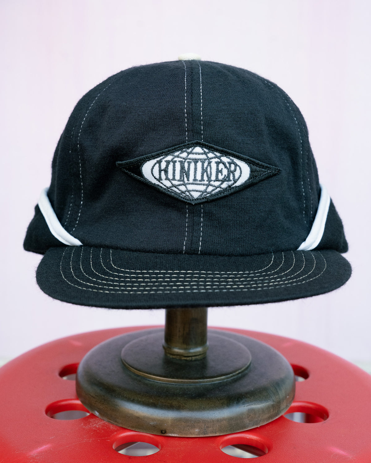 1980s "Swingster" Hiniker Contrast Stitch Earflap Cap