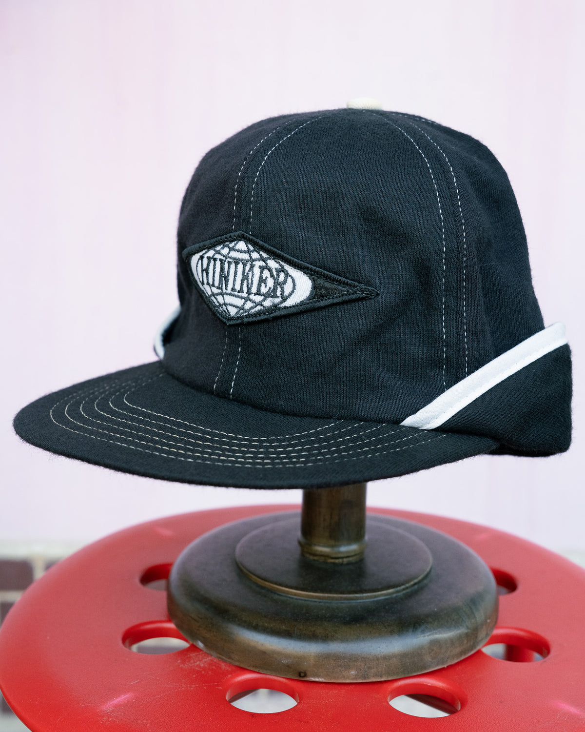 1980s "Swingster" Hiniker Contrast Stitch Earflap Cap