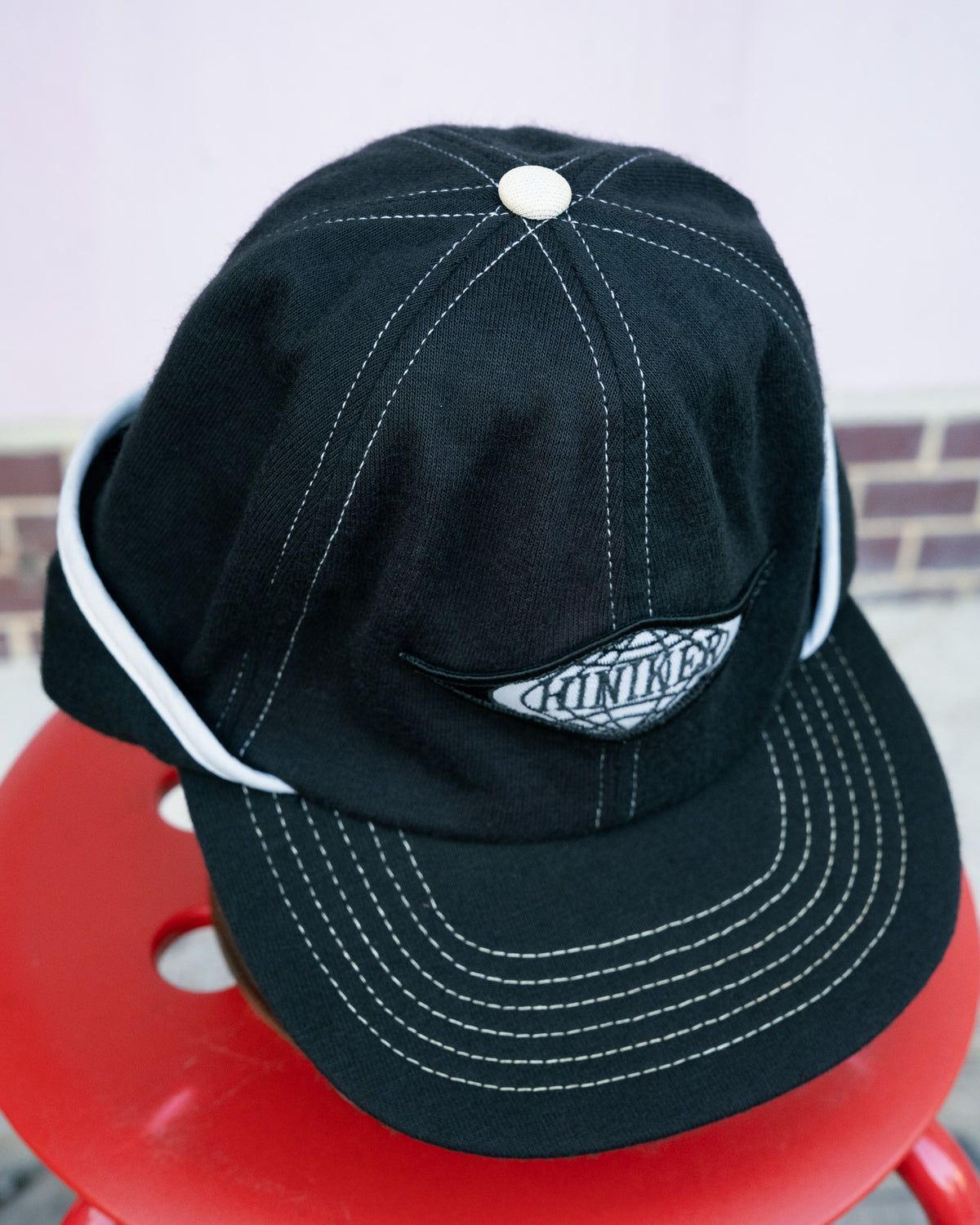 1980s "Swingster" Hiniker Contrast Stitch Earflap Cap