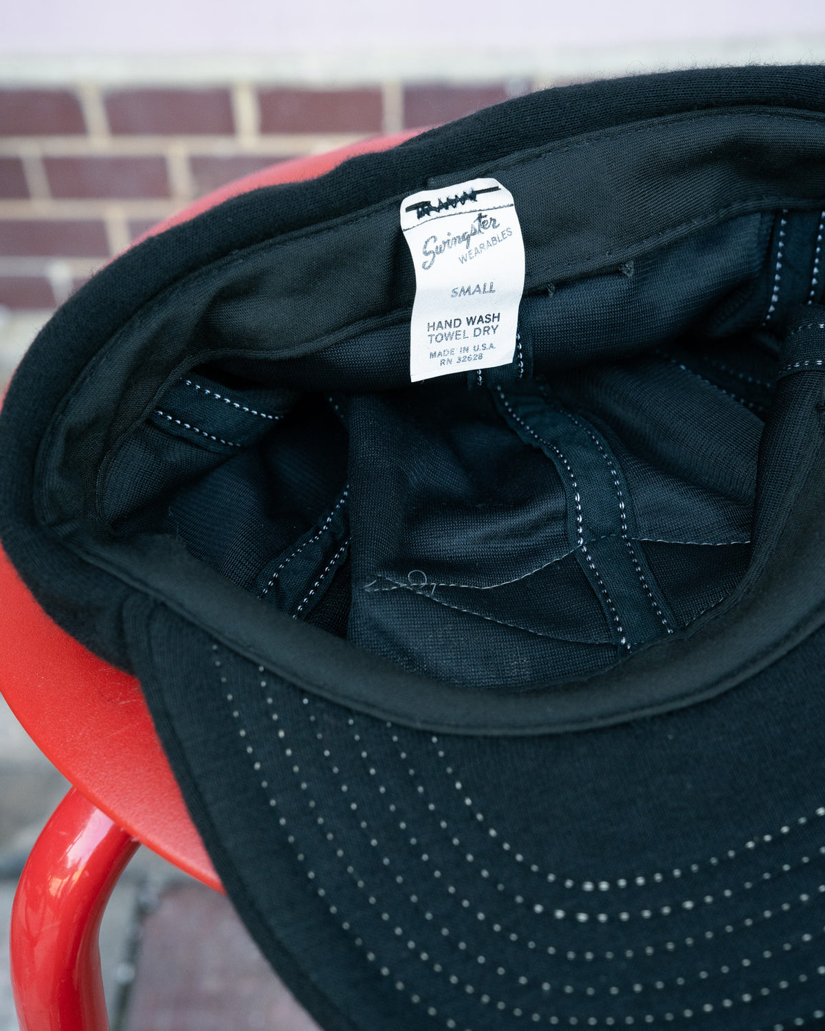 1980s "Swingster" Hiniker Contrast Stitch Earflap Cap