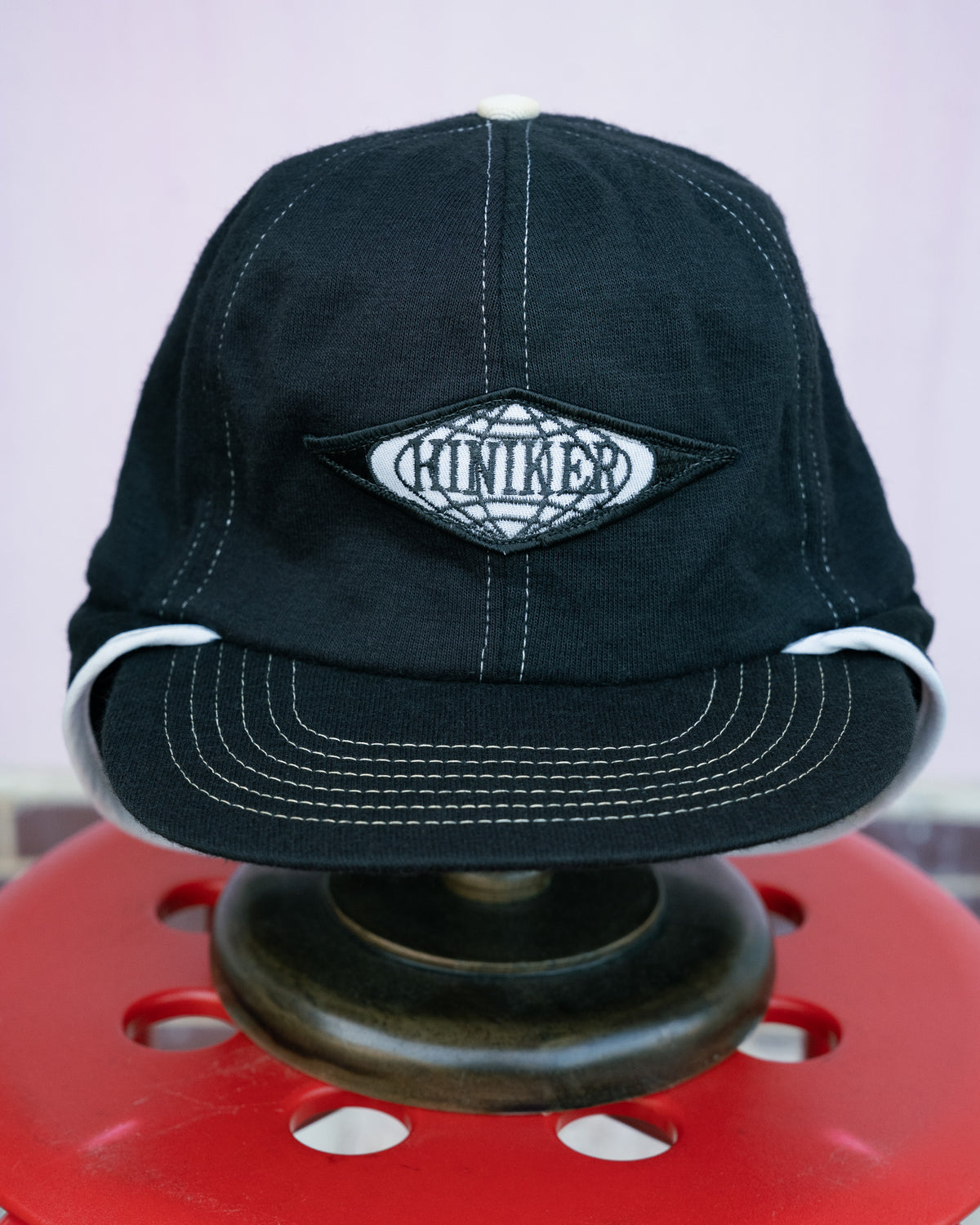 1980s "Swingster" Hiniker Contrast Stitch Earflap Cap