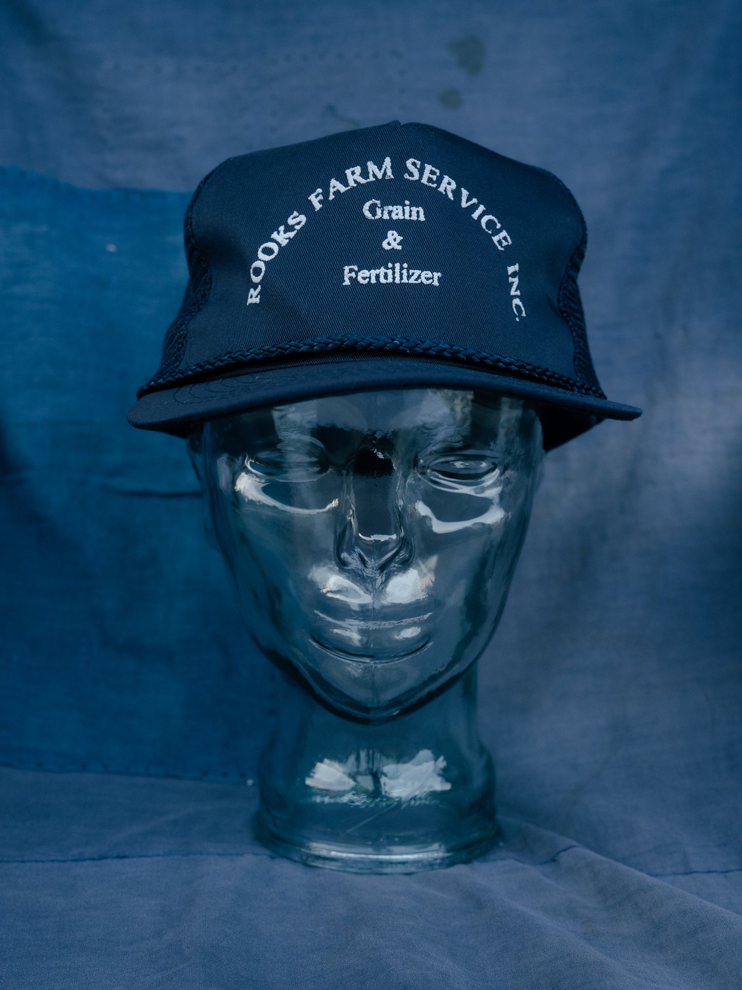 1990s “OTTO" ROOKS FARM SERVICE INC. Grain & Fertilizer Mesh Back Trucker Hat