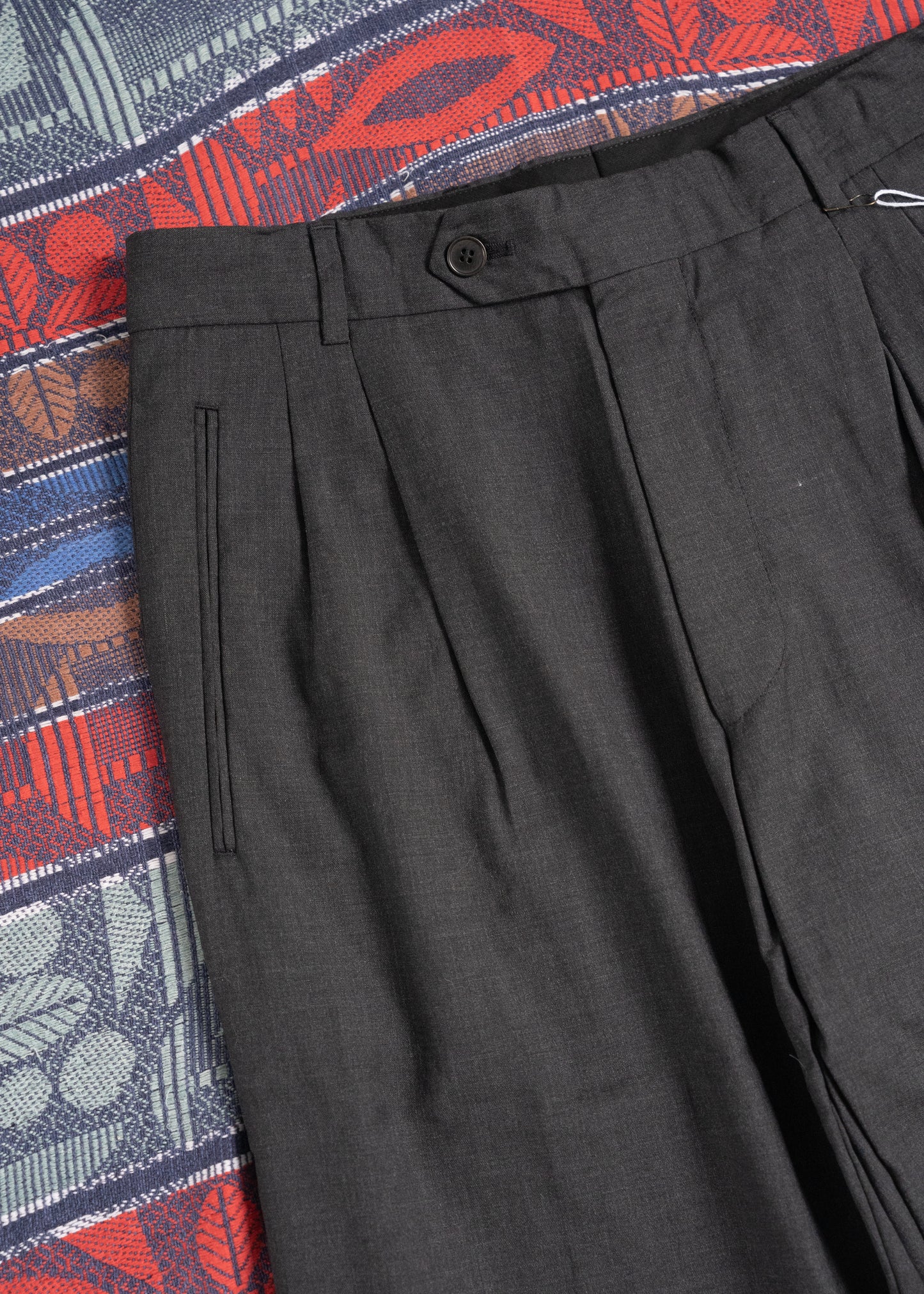 "HUGO BOSS" Lopez Pleated Wool Dress Pants