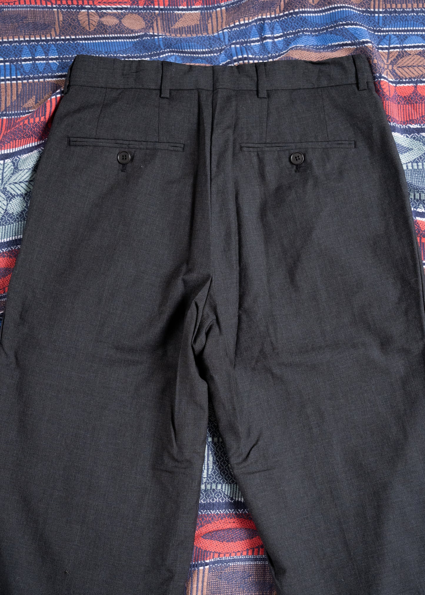 "HUGO BOSS" Lopez Pleated Wool Dress Pants