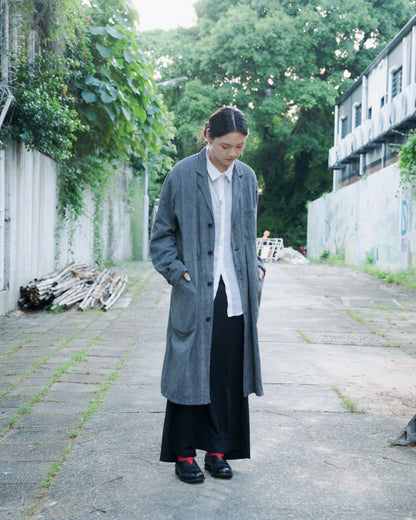 1960s "HEP" French Salt & Pepper Atelier Coat