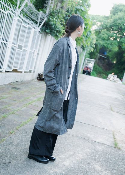 1960s "HEP" French Salt & Pepper Atelier Coat