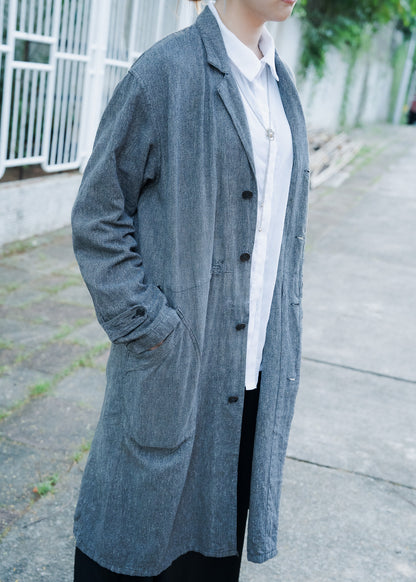 1960s "HEP" French Salt & Pepper Atelier Coat