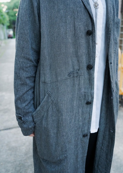 1960s "HEP" French Salt & Pepper Atelier Coat