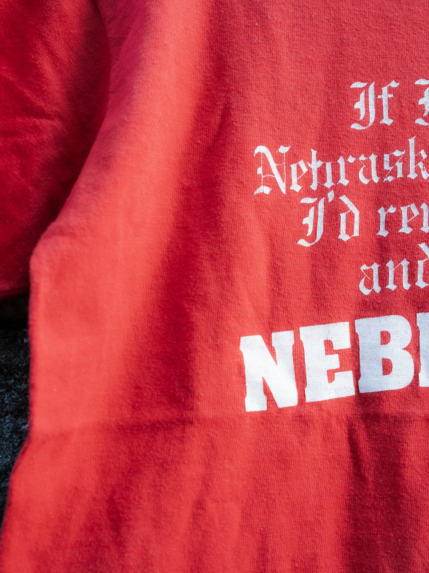 1980s "H.WOLF & SONS" Nebraska Print Tee