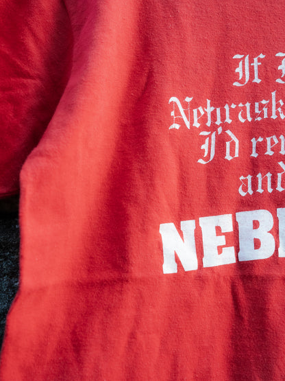 1980s "H.WOLF & SONS" Nebraska Print Tee
