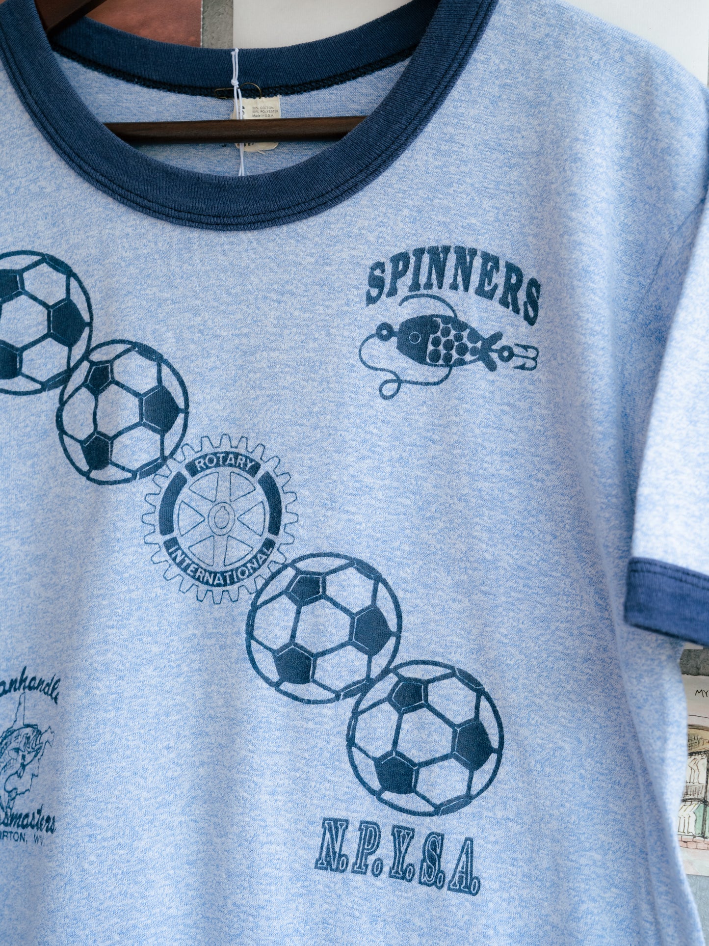 1980s "SCREEN STARS" Soccer Ringer Tee