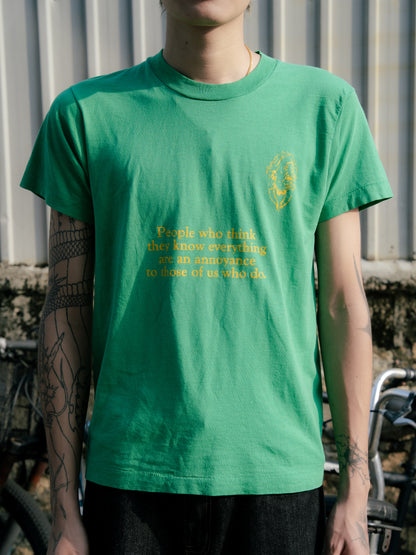 1980s "SCREEN STARS" Einstein Quote Tee