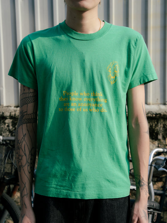 1980s "SCREEN STARS" Einstein Quote Tee