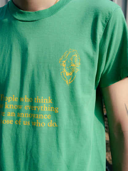 1980s "SCREEN STARS" Einstein Quote Tee