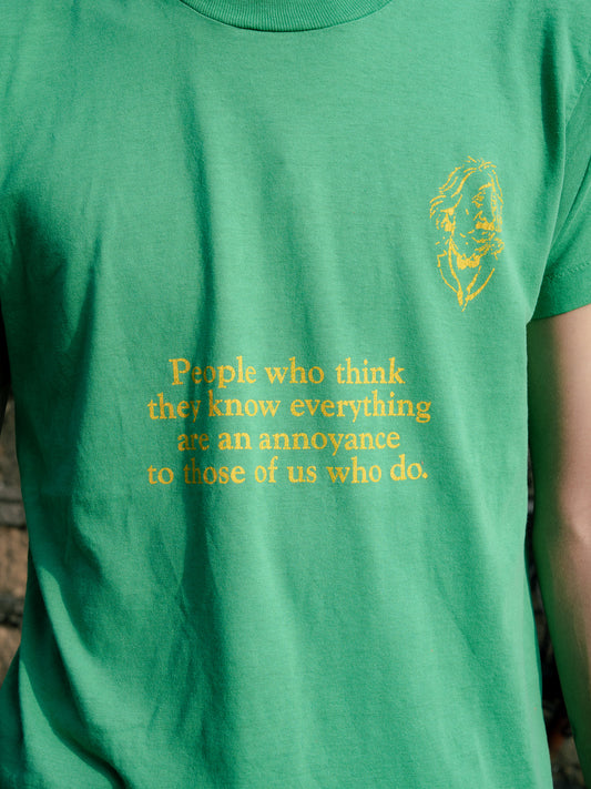 1980s "SCREEN STARS" Einstein Quote Tee