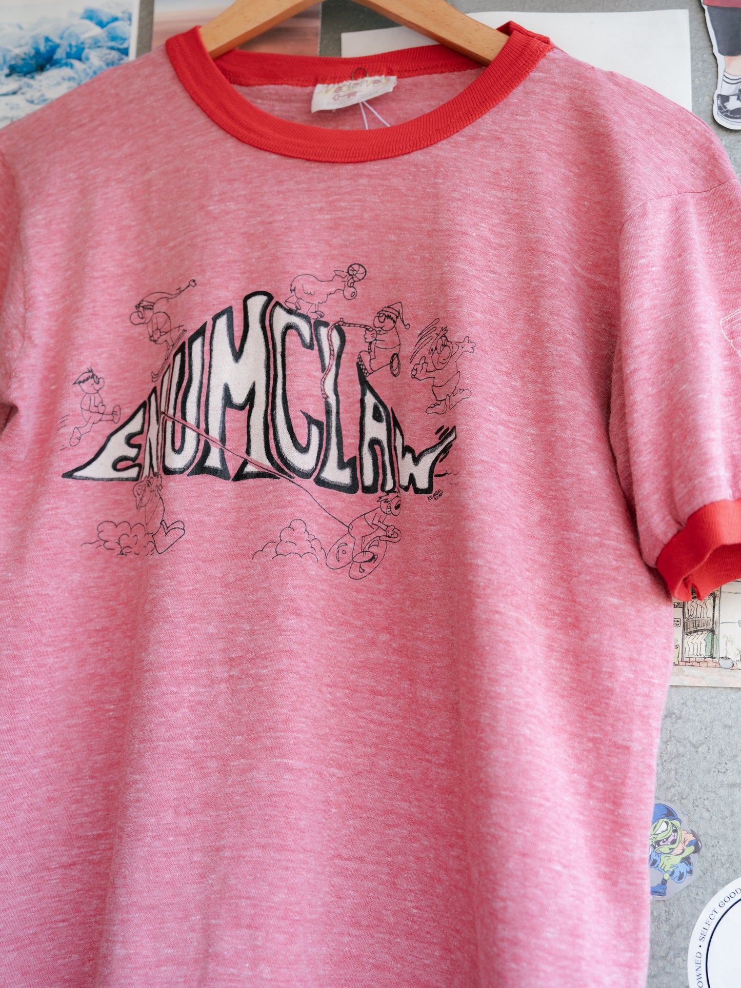 1980s "MOOREWEAR" Enumclaw Ringer Tee