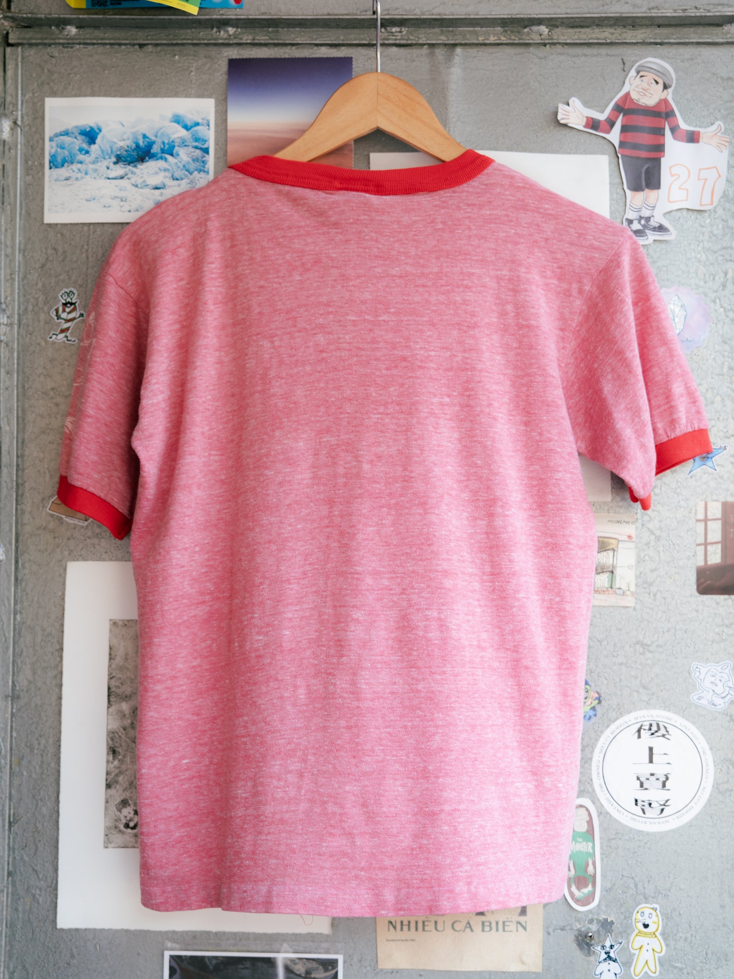 1980s "MOOREWEAR" Enumclaw Ringer Tee