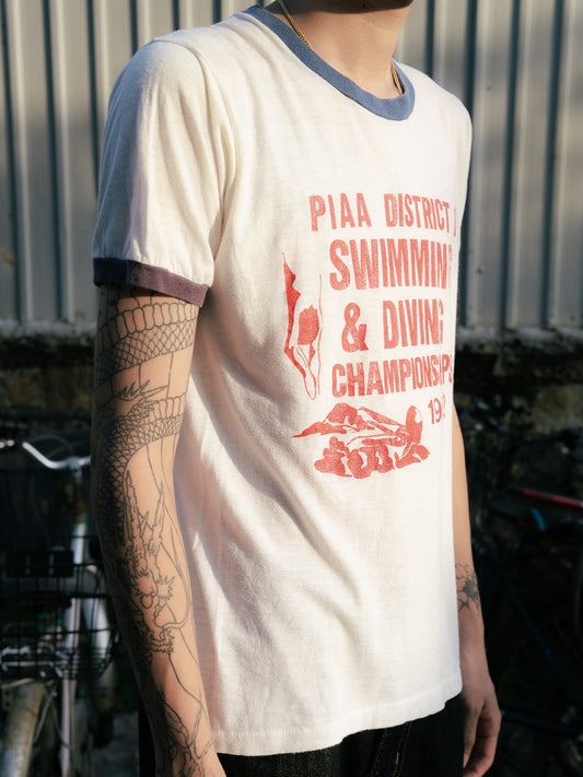 1980s PIAA Swimming & Diving Championships Ringer Tee