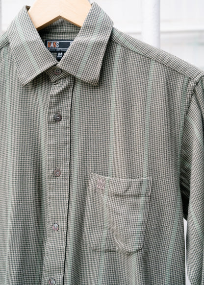 1990s "DAKS" Houndstooth LS Button-Up Shirt
