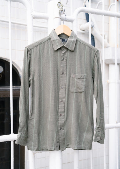 1990s "DAKS" Houndstooth LS Button-Up Shirt