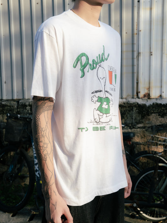 1970-80s "ARTEX" Snoopy Proud to be Irish Tee