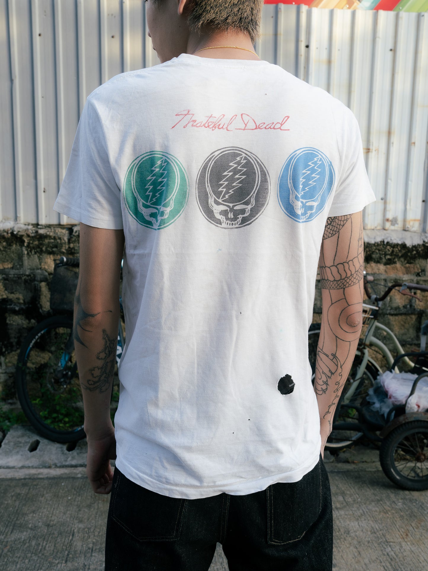 "Munsingwear" Grateful Dead Back Print Tee