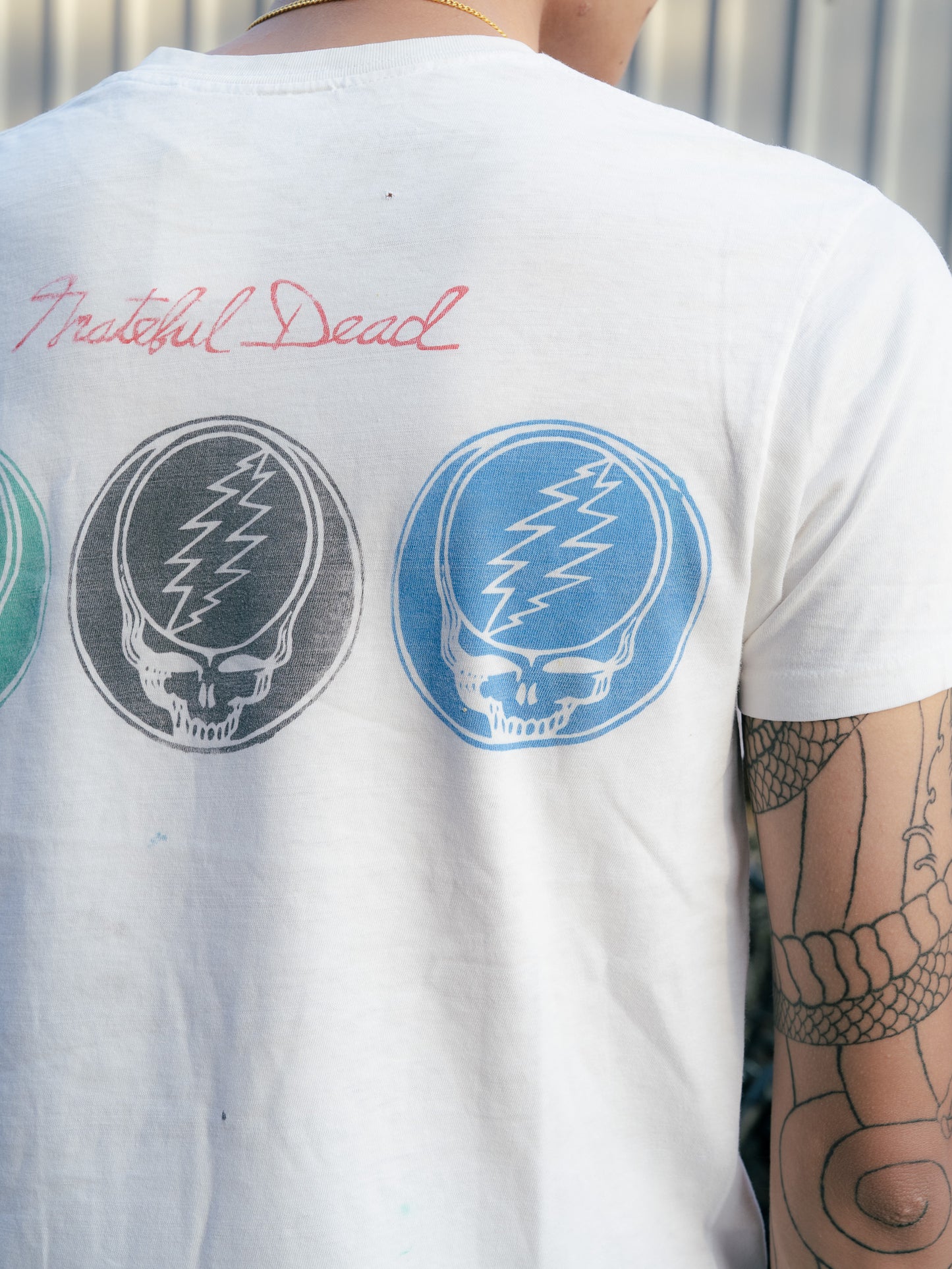 "Munsingwear" Grateful Dead Back Print Tee