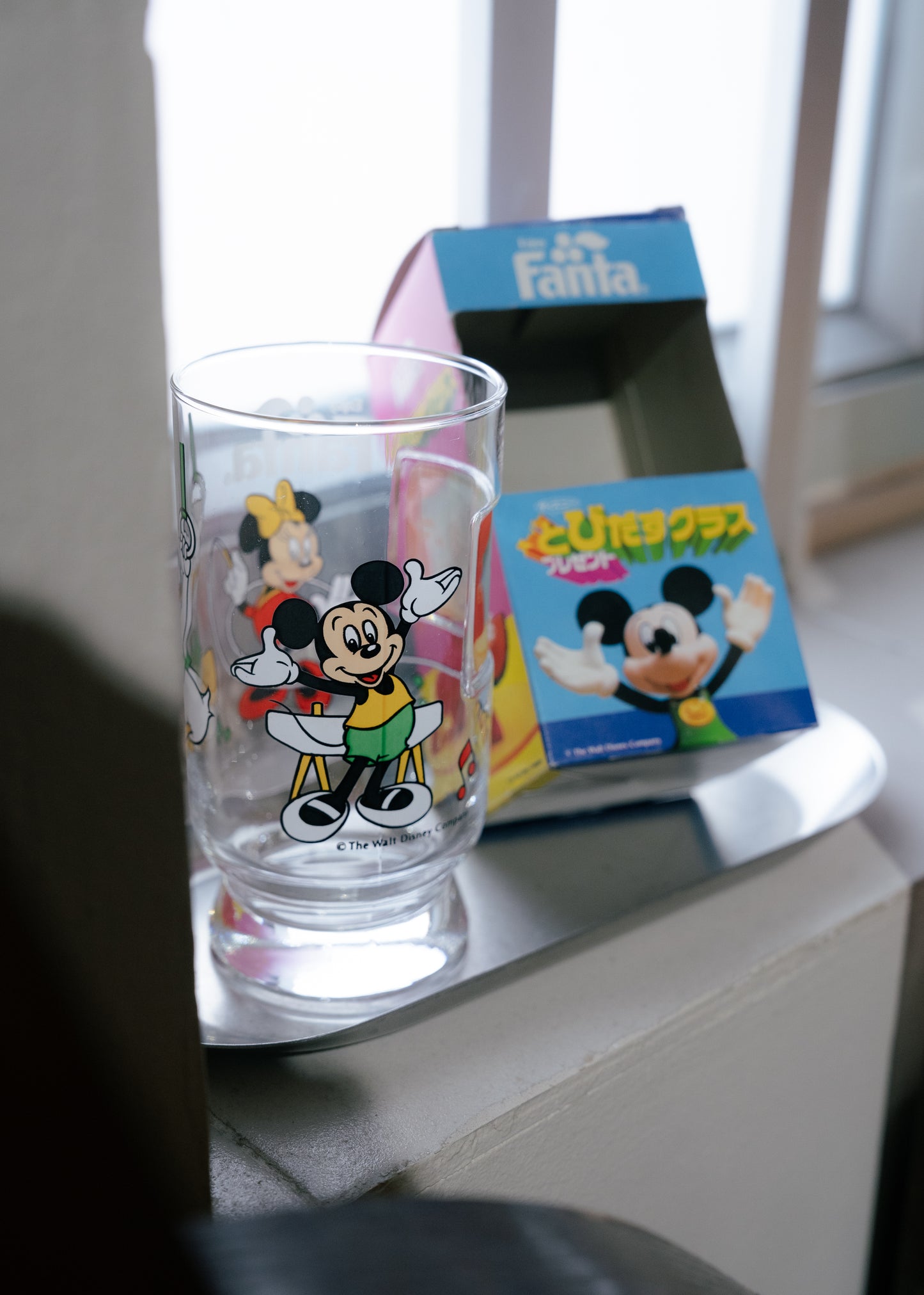 FANTA x DISNEY Gymnastic Novelty Glass Tumbler with box