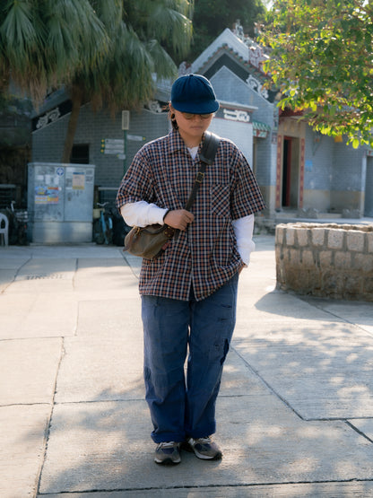 1960s French "KIDUR" Short Sleeve Work Shirt