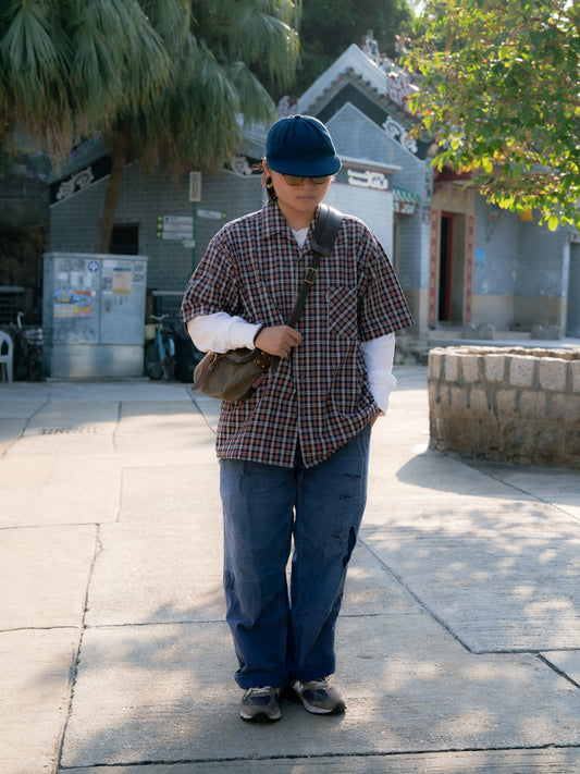 1960s French "KIDUR" Short Sleeve Work Shirt