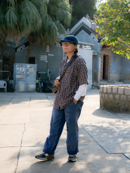 1960s French "KIDUR" Short Sleeve Work Shirt