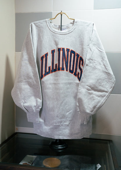 1990s "CHAMPION“ ILLINOIS Reverse Weave Sweatshirt