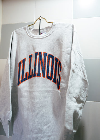 1990s "CHAMPION“ ILLINOIS Reverse Weave Sweatshirt