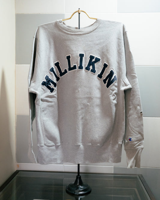 1990s "CHAMPION" MILLIKIN Embroidered Reverse Weave Sweatshirt