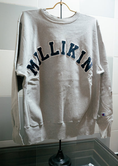 1990年代「CHAMPION」MILLIKIN刺繍リバースウィーブスウェットシャツ