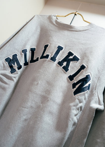 1990年代「CHAMPION」MILLIKIN刺繍リバースウィーブスウェットシャツ