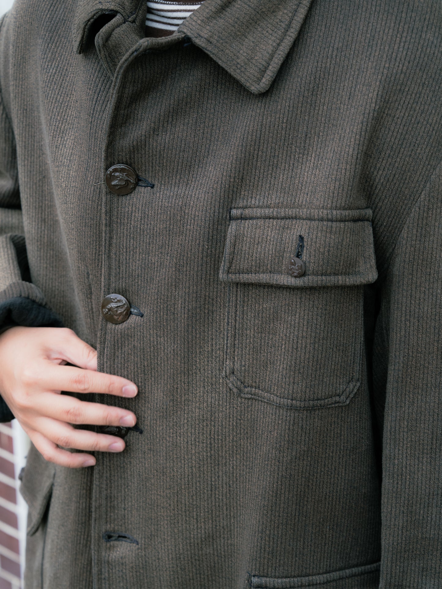 ~1950s French Pique Hunting Jacket