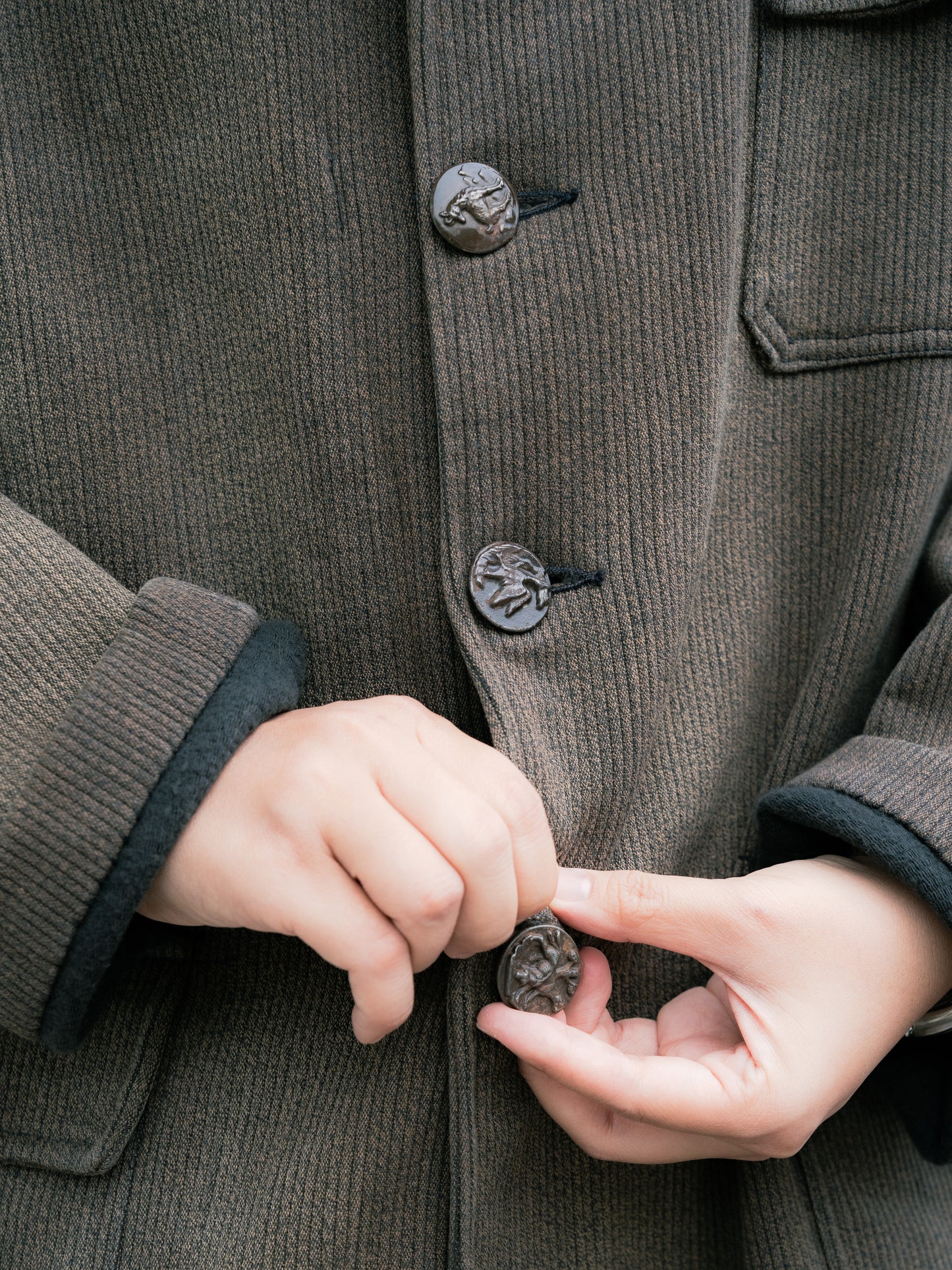 ~1950s French Pique Hunting Jacket