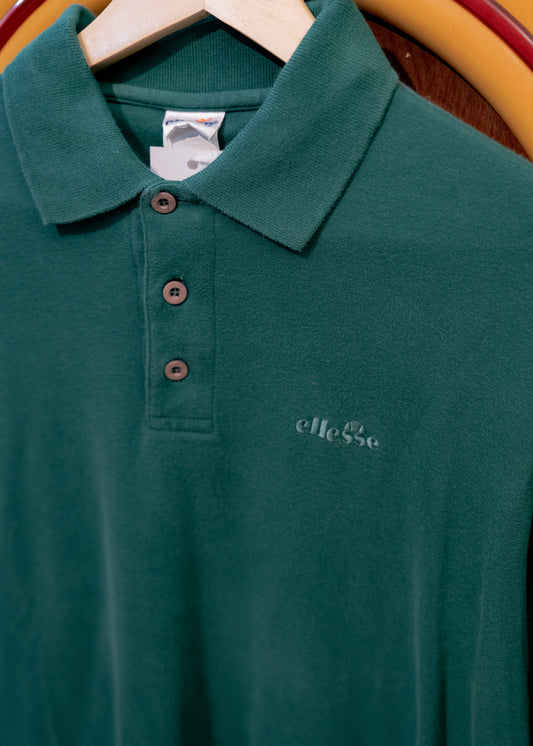 "ELLESSE" Long Sleeve Polo Shirt