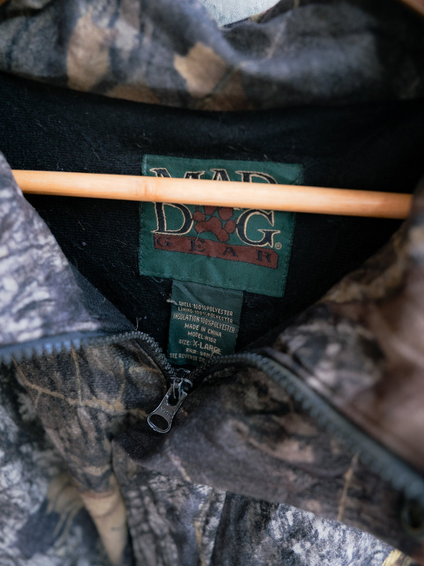 "MAD DOG GEAR" Tree Camo Fleece Zip Jacket