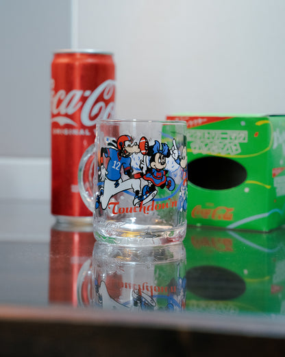 1980s COCA-COLA x DISNEY Touchdown Victory Mug with box
