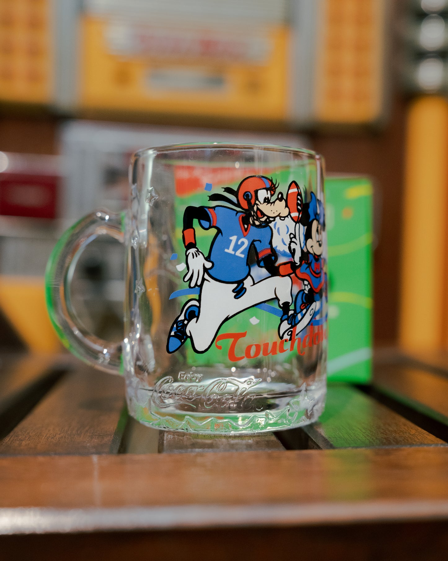 ~1980s COCA-COLA x Disney ”Touchdown“ Victory Mug with box