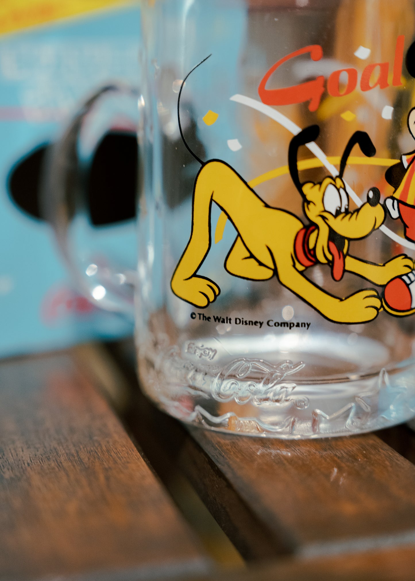 ~1980s COCA-COLA x Disney ”Goal“ Victory Mug with box