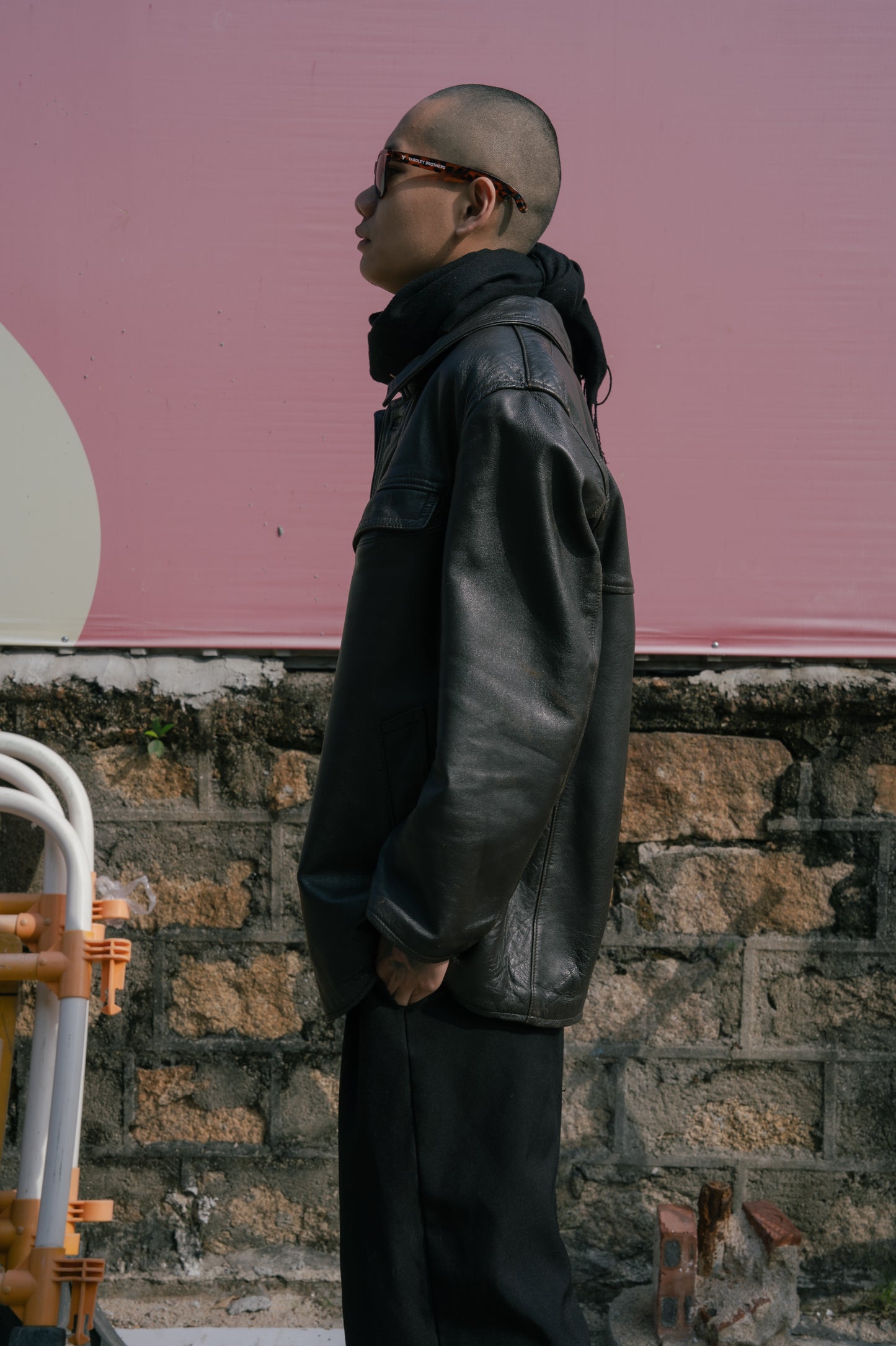 1970's French EDF Leather Jacket - Dark Brown