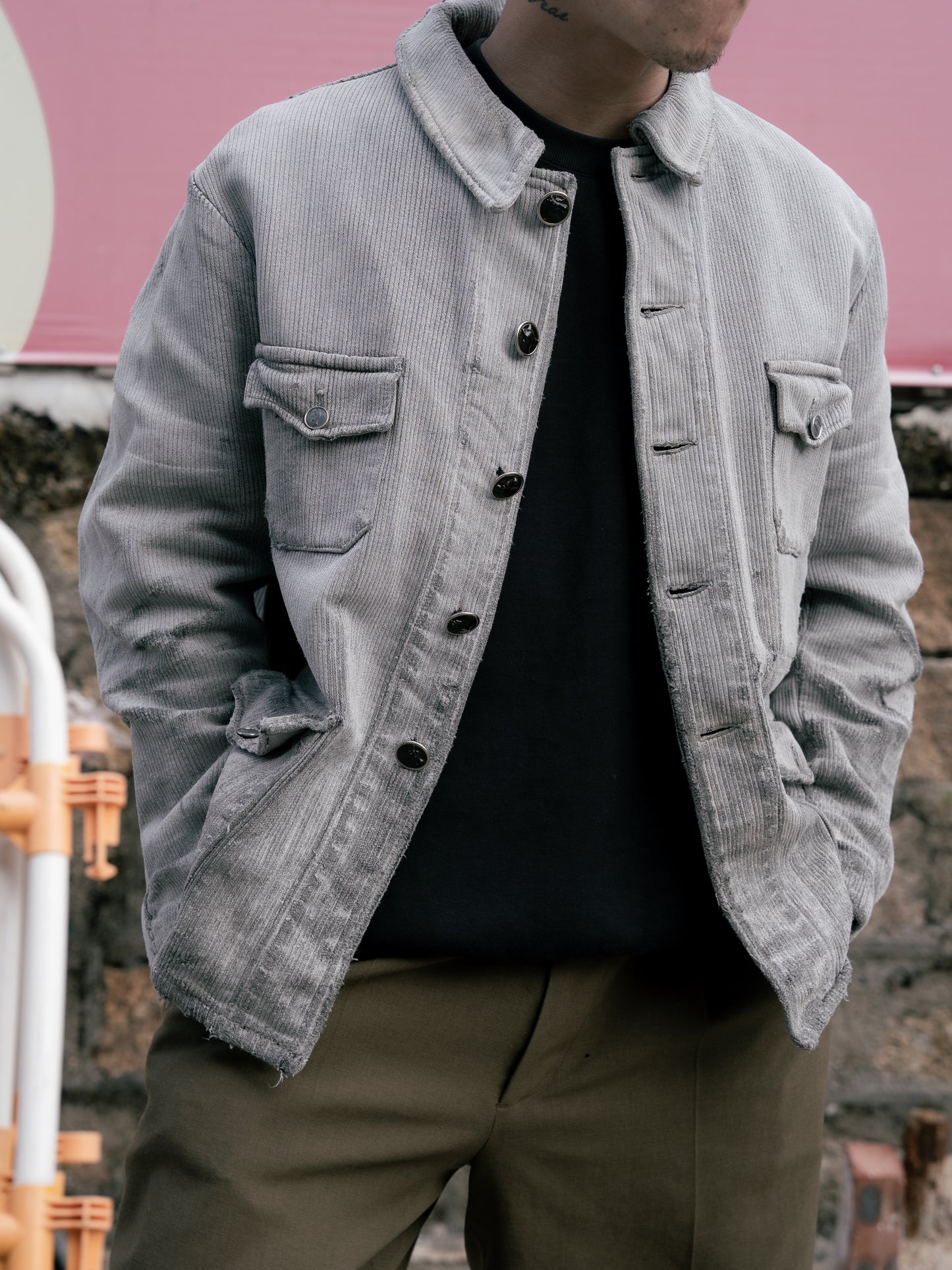 1950s French "Dumont d'Urville" Piqué Hunting Jacket