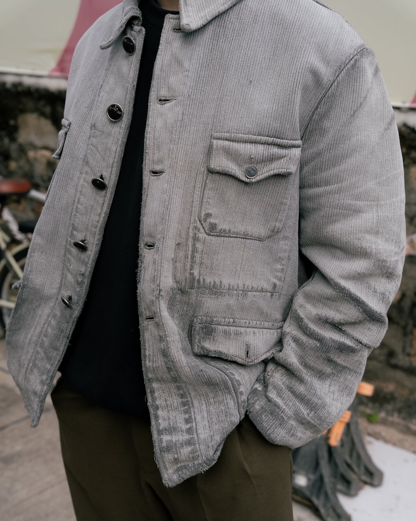 1950s French "Dumont d'Urville" Piqué Hunting Jacket