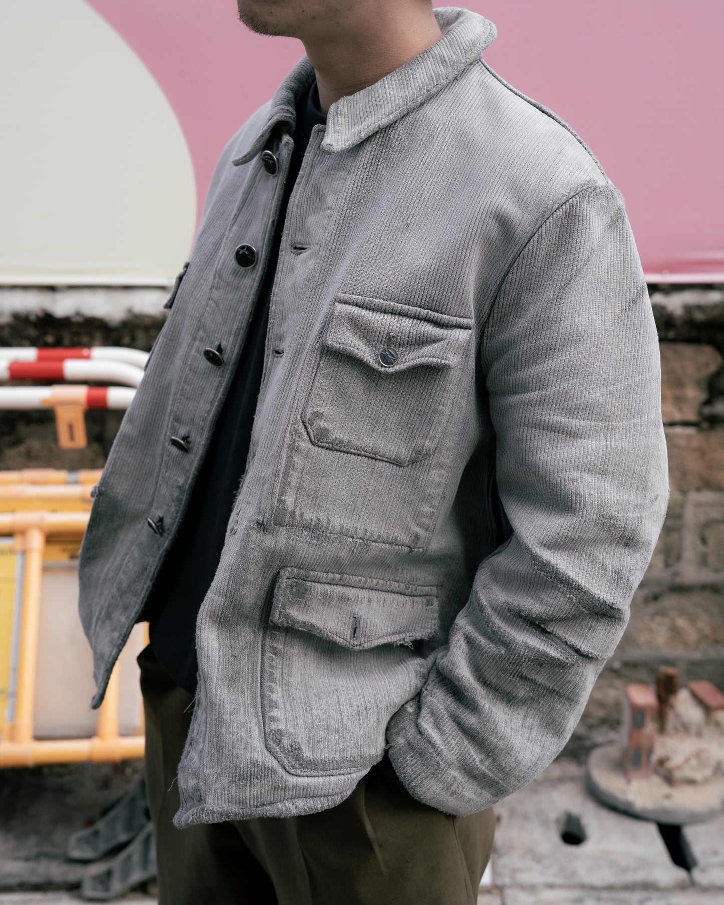 1950s French "Dumont d'Urville" Piqué Hunting Jacket