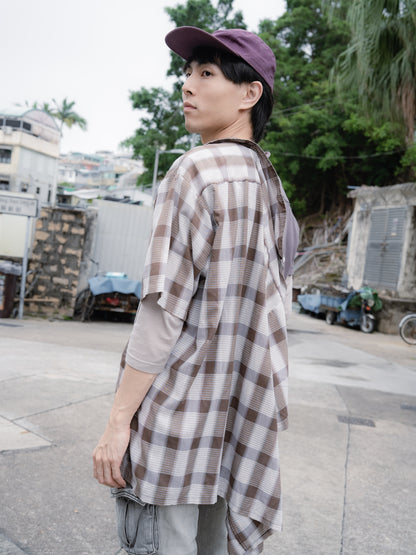 1960-70s “SOVEREIGN” Permanent Press Button-Up Short Sleeve Shirt